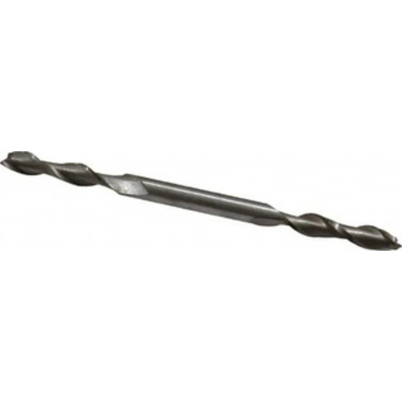 Value Collection 3/16, 1 LOC, 3/16 Shank Diam, 3-3/8 OAL, 2 Flute, High Speed Steel Square End Mill Double End, Uncoa...